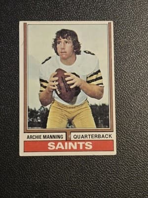 1974 Topps #70 Archie Manning - Image 1