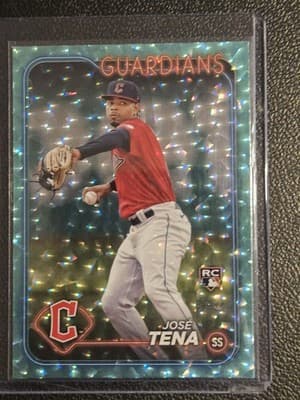 2024 Topps #678 José Tena Aqua Crackle Foil #/399 - Image 1