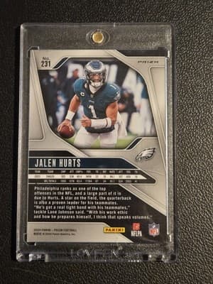 2024 Panini Prizm #231 Jalen Hurts Silver - Thumbnail 2