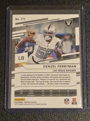 2022 Panini Prestige #177 Denzel Perryman Xtra Points Diamond - Thumbnail 2