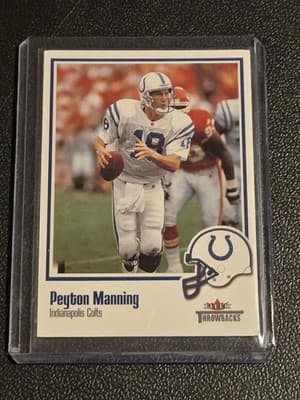 2002 Fleer Throwbacks #92 Peyton Manning - Image 1
