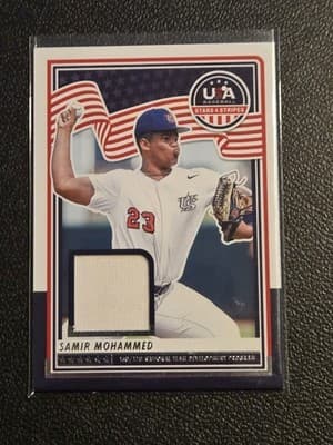 2025 Panini Stars and Stripes USA Samir Mohammed 16U/17U Team Materials - Image 1