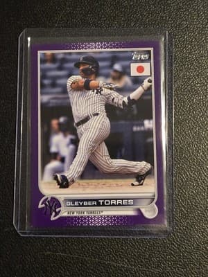 2022 Topps Japan Edition #16 Gleyber Torres Purple #/50 - Image 1