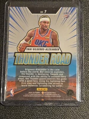 2024-25 Panini Mosaic #7 Shai Gilgeous-Alexander Thunder Road Mosaic - Thumbnail 2