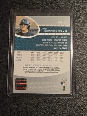 2003 Bowman's Best #BB-GS Gary Schneidmiller - Thumbnail 2