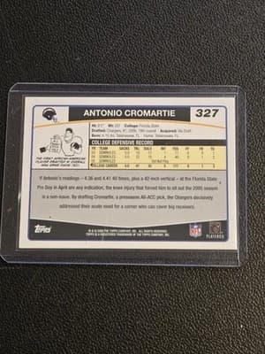 2006 Topps #327 Antonio Cromartie - Thumbnail 2