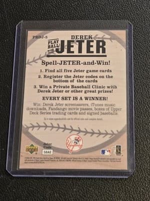 2006 Upper Deck Derek Jeter Play Ball with Jeter (Jeter Spell and Win) - Thumbnail 2