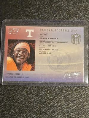 2017 Panini Prestige #11 Alvin Kamara NFL Passport - Image 1