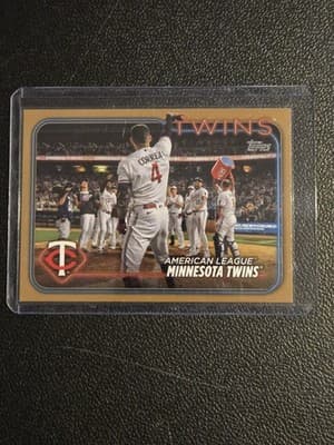 2024 Topps #692 Minnesota Twins Gold #/2024 - Image 1