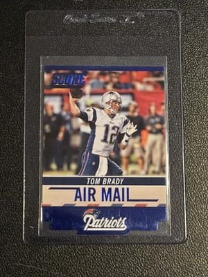 2014 Panini Hot Rookies #AM2 Tom Brady Air Mail Blue - Image 1