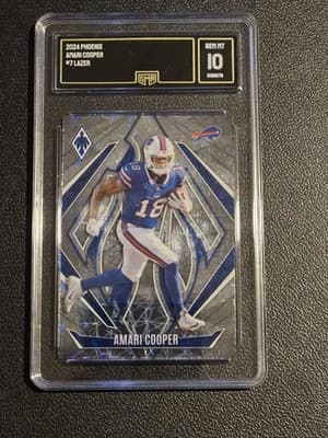 2024 Panini Phoenix #7 Amari Cooper Lazer GMA 10 - Image 1