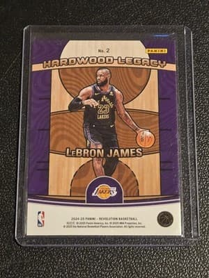 2024-25 Panini Revolution #2 LeBron James Hardwood Legacy - Thumbnail 2