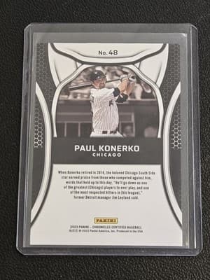 2023 Panini Chronicles #48 Paul Konerko Certified Holo Gold #/10 - Thumbnail 2
