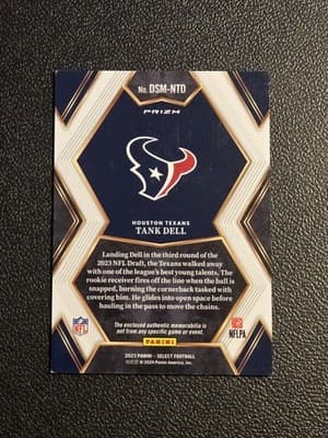 2023 Panini Select #DSM-NTD Tank Dell Draft Selections Memorabilia Red Prizm - Thumbnail 2