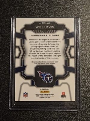 2023 Panini Prizm #RG-WL Will Levis Rookie Gear - Thumbnail 2
