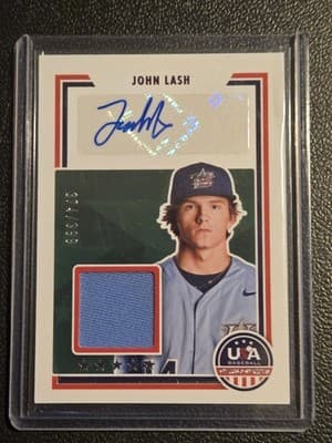 2022 Panini Stars & Stripes USA John Lash Stars and Stripes Signatures #374/399 - Image 1