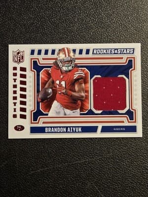 2024 Panini Rookies & Stars #NA-BAK Brandon Aiyuk NFL Authentic - Image 1