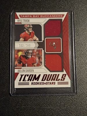 2021 Panini Rookies & Stars #TD-TB Jaelon Darden / Kyle Trask Team Duals #/199 - Image 1