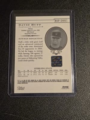 2006 Bowman Sterling #BSP-DHU David Huff Prospects - Thumbnail 2