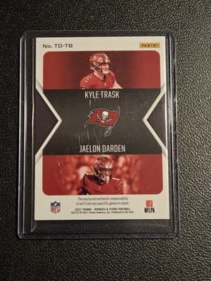 2021 Panini Rookies & Stars #TD-TB Jaelon Darden / Kyle Trask Team Duals #/199 - Thumbnail 2