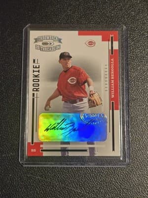 2004 Donruss Throwback Threads #248 William Bergolla Signature Marks #/100 - Image 1