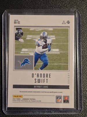 2021 Panini Luminance #BB-DS D'Andre Swift Bright Beginnings - Thumbnail 2