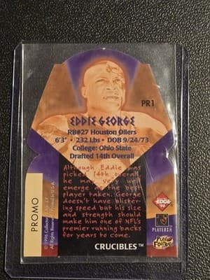 1996 Collector's Edge #PR1 Eddie George - Thumbnail 2
