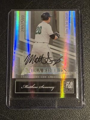 2007 Donruss Elite Extra Edition M.Sweeney Signature Turn of the Century #/500 - Image 1
