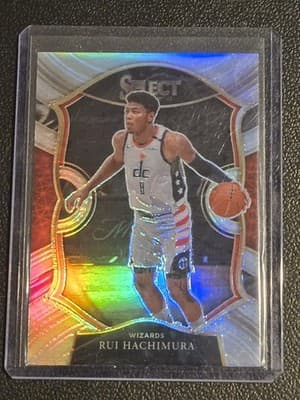 2020-21 Panini Select #13 Rui Hachimura Silver Prizms - Image 1