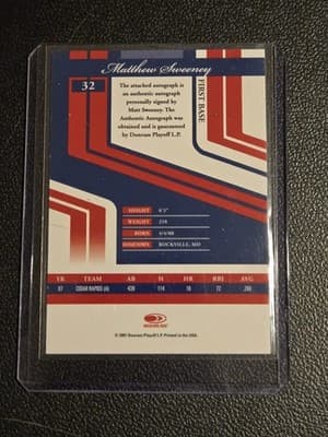 2007 Donruss Elite Extra Edition M.Sweeney Signature Turn of the Century #/500 - Thumbnail 2