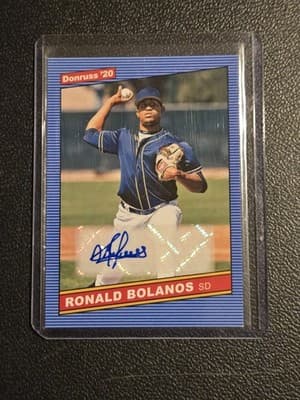 2020 Donruss #86S-RB Ronald Bolanos Retro 1986 Signatures - Image 1
