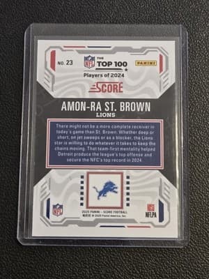2025 Score #23 Amon-Ra St. Brown Top 100 - Thumbnail 2