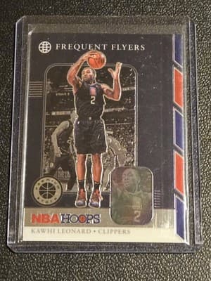 2019-20 Hoops Premium Stock #8 Kawhi Leonard Frequent Flyers Holo - Image 1