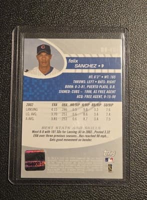 2003 Bowman's Best #BB-FS Felix Sanchez - Thumbnail 2
