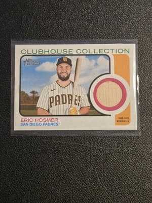 2022 Topps Heritage #CCR-EH Eric Hosmer Clubhouse Collection Relics High Number - Image 1