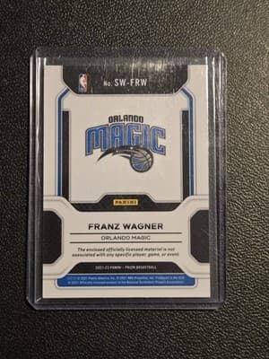 2021-22 Panini Prizm #SW-FRW Franz Wagner Sensational Swatches - Thumbnail 2