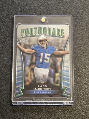 2024 Topps Chrome #Y-20 Ladd McConkey Youthquake - Image 1
