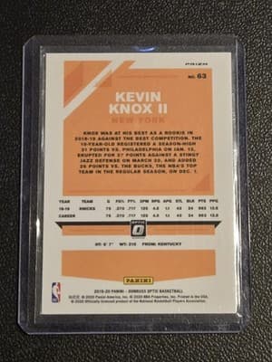 2019-20 Donruss Optic #63 Kevin Knox II Hyper Pink - Thumbnail 2