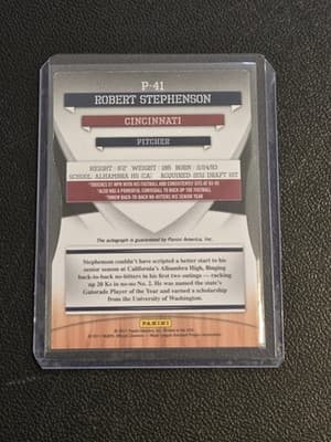 2011 Donruss Elite Extra Edition R.Stephenson Emerald Signature Die Cut #/25 - Thumbnail 2