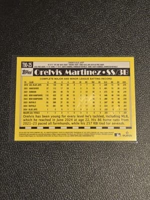 2025 Topps Orelvis Martinez 1990 Topps Baseball 35th Anniversary - Thumbnail 2