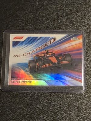 2024 Topps Chrome Logofractor Edition Formula 1 Lando Norris Re-Charged - Image 1