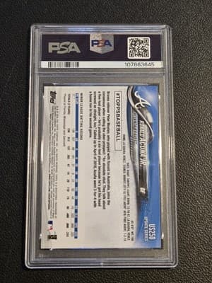 2018 Topps Update #US250 Ronald Acuna Jr. PSA 8 - Thumbnail 2