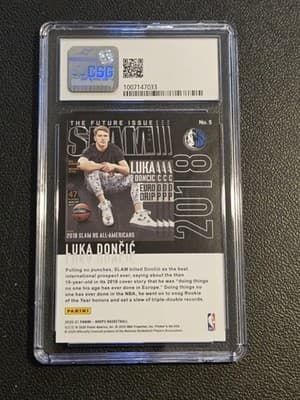 2020-21 Hoops #5 Luka Doncic Slam CSG 9 - Thumbnail 2