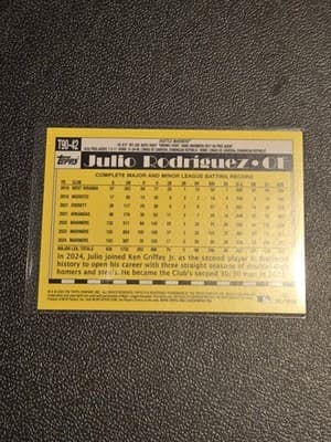 2025 Topps #T90-42 Julio Rodríguez 1990 Topps Baseball 35th Anniversary - Thumbnail 2