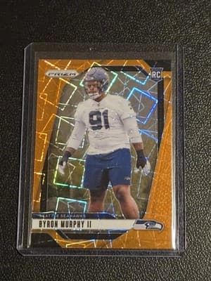 2024 Panini Prizm #317 Byron Murphy II Orange Ice - Image 1