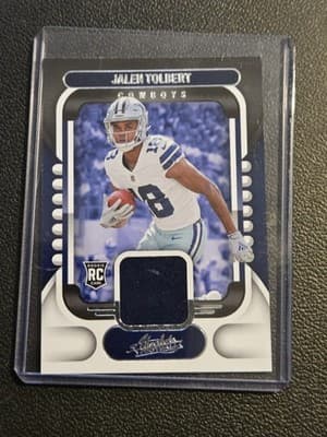 2022 Panini Absolute #ARM-31 Jalen Tolbert Absolute Rookie Materials - Image 1