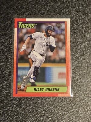 2025 Topps Riley Greene 1990 Topps Baseball 35th Anniversary (Series One) - Image 1