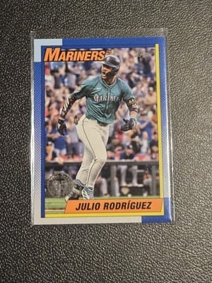 2025 Topps #T90-42 Julio Rodríguez 1990 Topps Baseball 35th Anniversary - Image 1