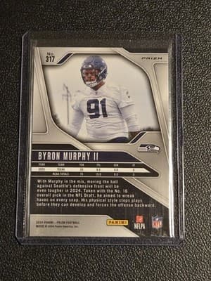 2024 Panini Prizm #317 Byron Murphy II Orange Ice - Thumbnail 2