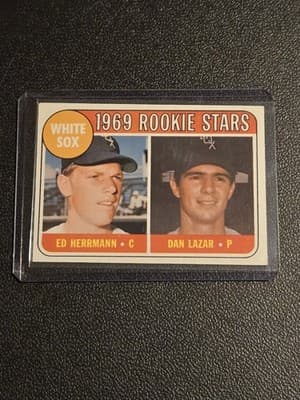 1969 Topps #439 White Sox 1969 Rookie Stars (Ed Herrmann / Dan Lazar) RS, RC - Image 1